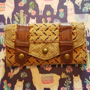 Bird print wallet
